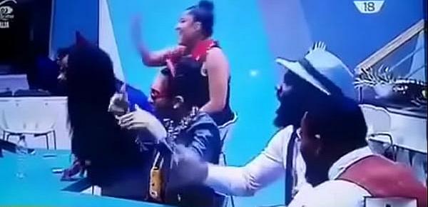  Big Brother Naija Cocoice Bares Her Boobs, Breastfeeds Bassey